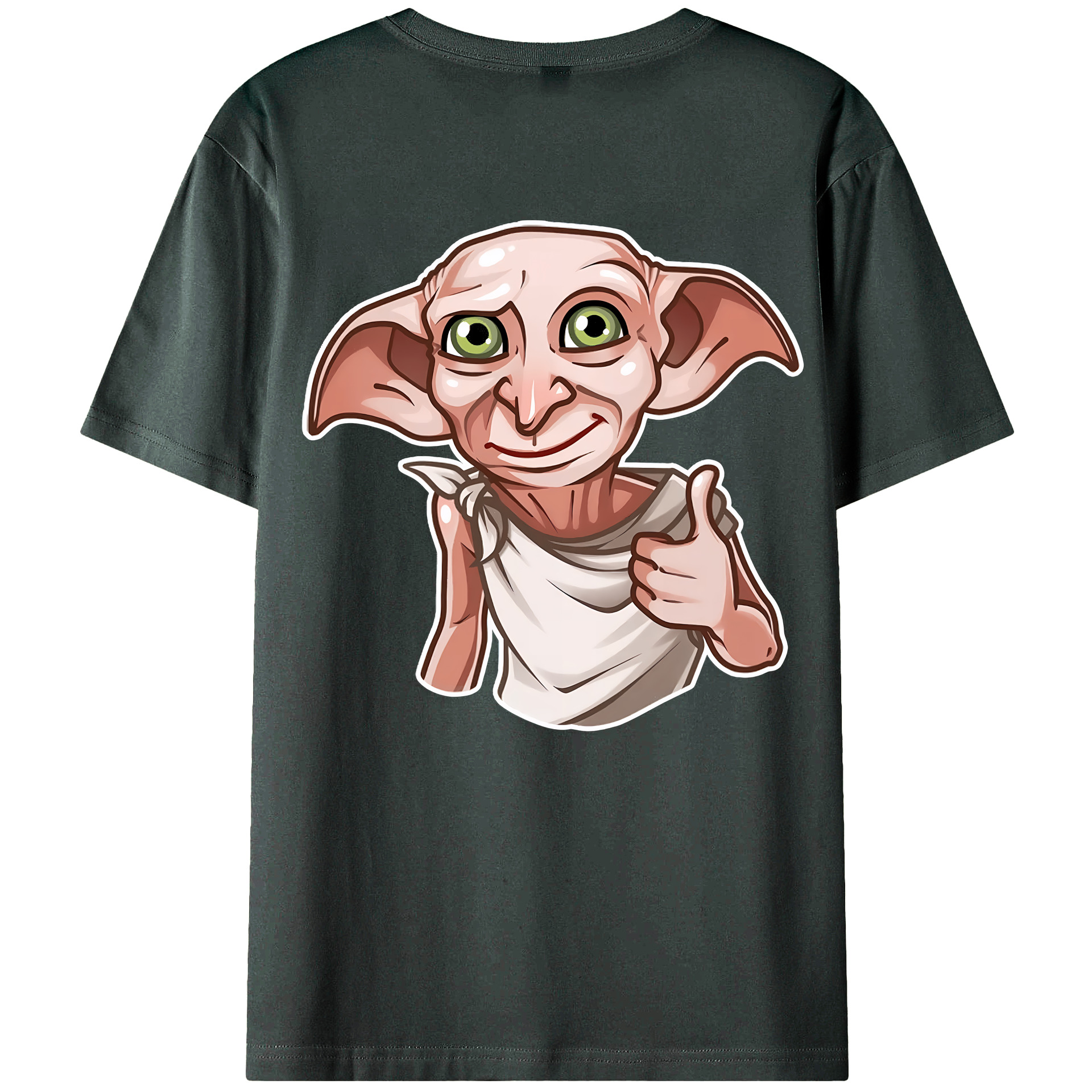（画像用） Harry Potter ハリー・ポッターシリーズ 綿100％ メンズ半袖Tシャツ（バックプリント） 通気性